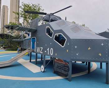 【陸地】飛機(jī)造型組合滑梯訂制