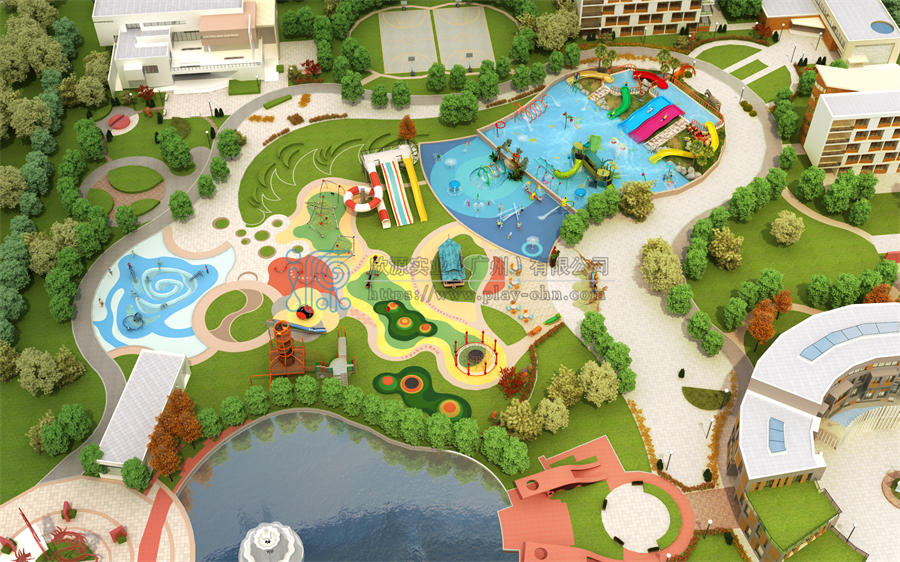 高檔小區室外兒童游樂園