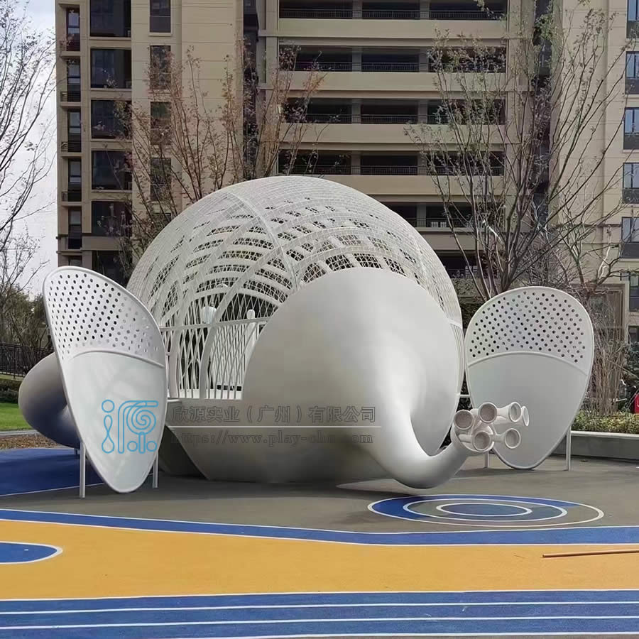 陸地-大象造型組合滑梯定制