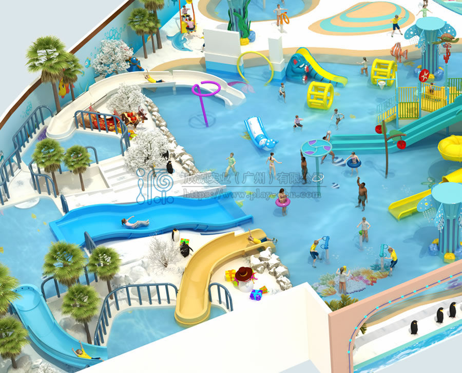 貴州某購物廣場1800平方水上樂園三種規劃方案