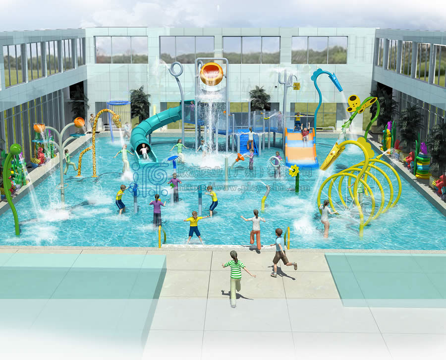 小區(qū)室外水上樂(lè)園戲水設(shè)備布局方案
