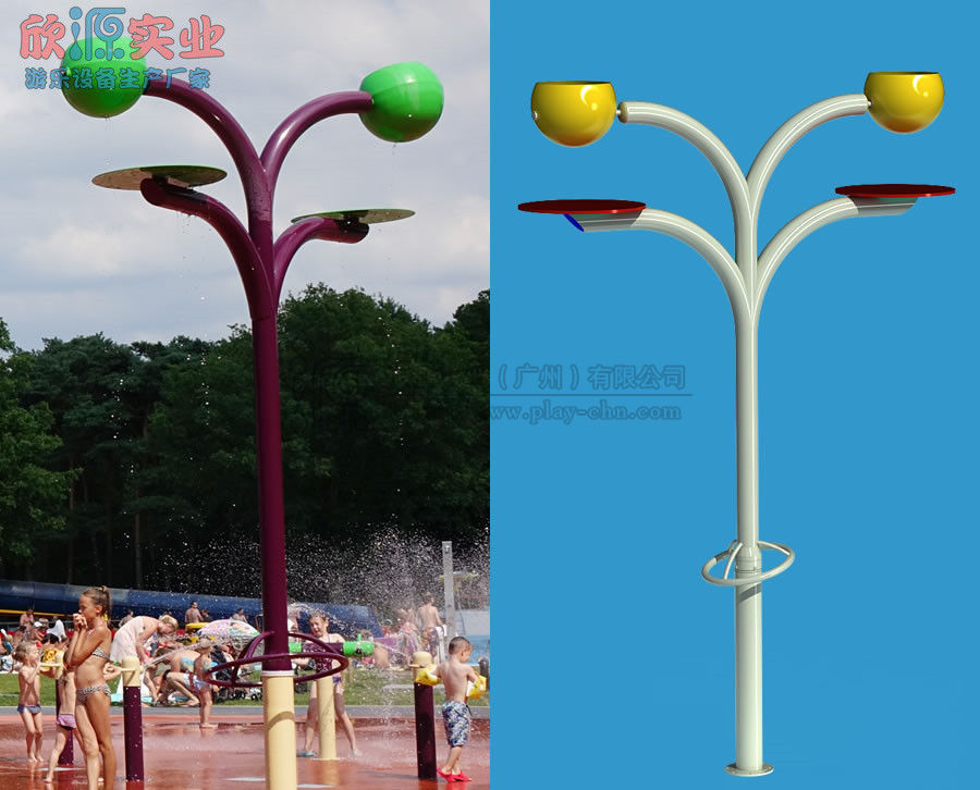 豪華版旋轉(zhuǎn)倒水桶戲水游樂(lè)設(shè)備