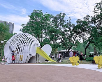 陸地-大象造型組合滑梯定制