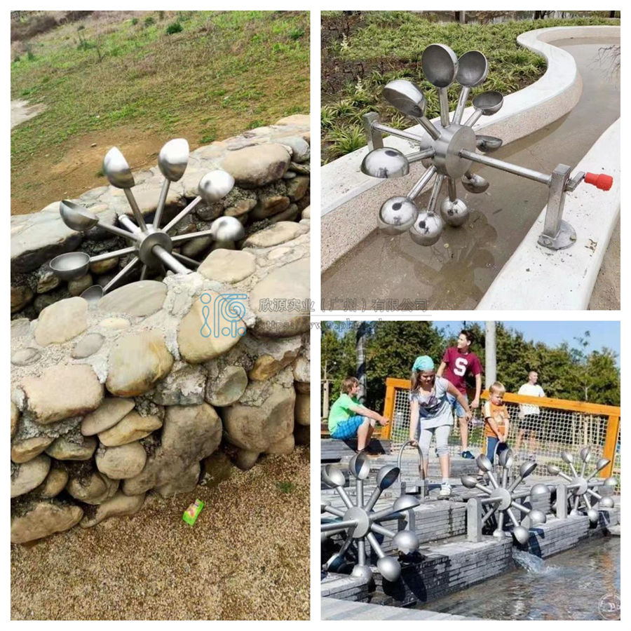 不銹鋼水車玩水科普設備