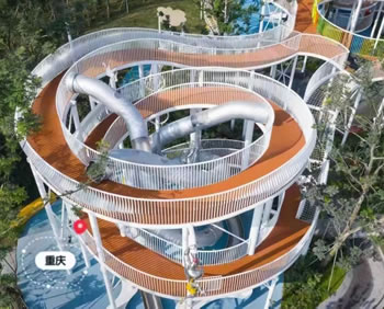 超大型不銹鋼滑滑梯定制