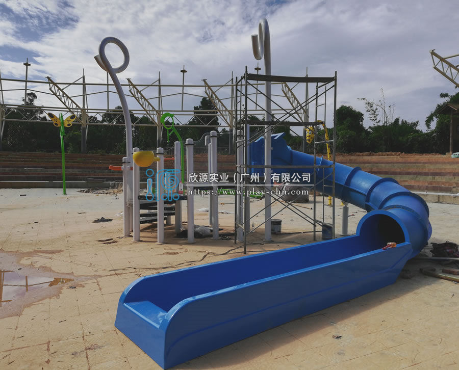 家庭小沖天滑梯 水上游樂設備-1179