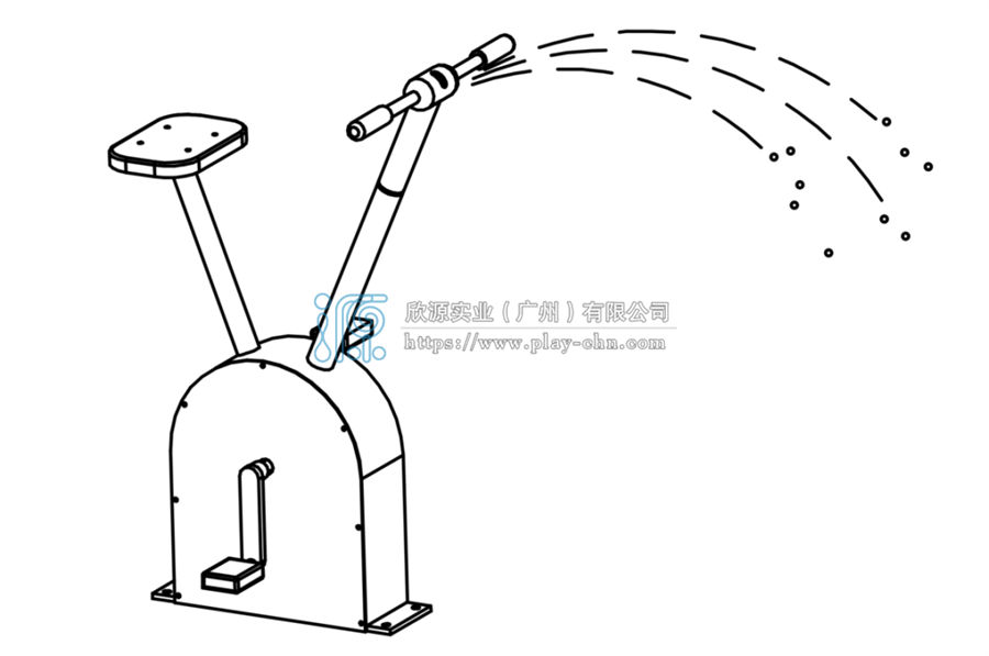 簡易單車噴泉游樂設備