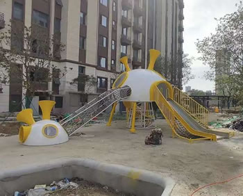 小區兒童滑梯攀爬設備定制