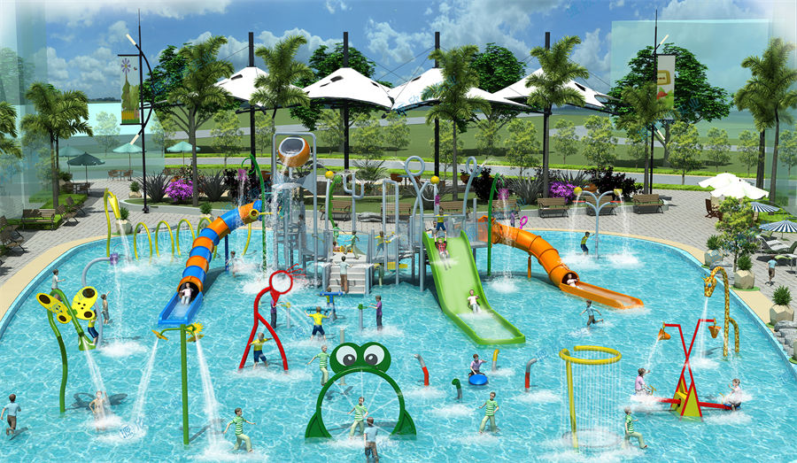908平方室外水上樂園整體規劃方案