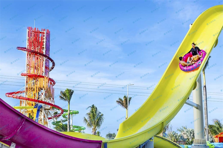 加長版飛天回旋水滑梯