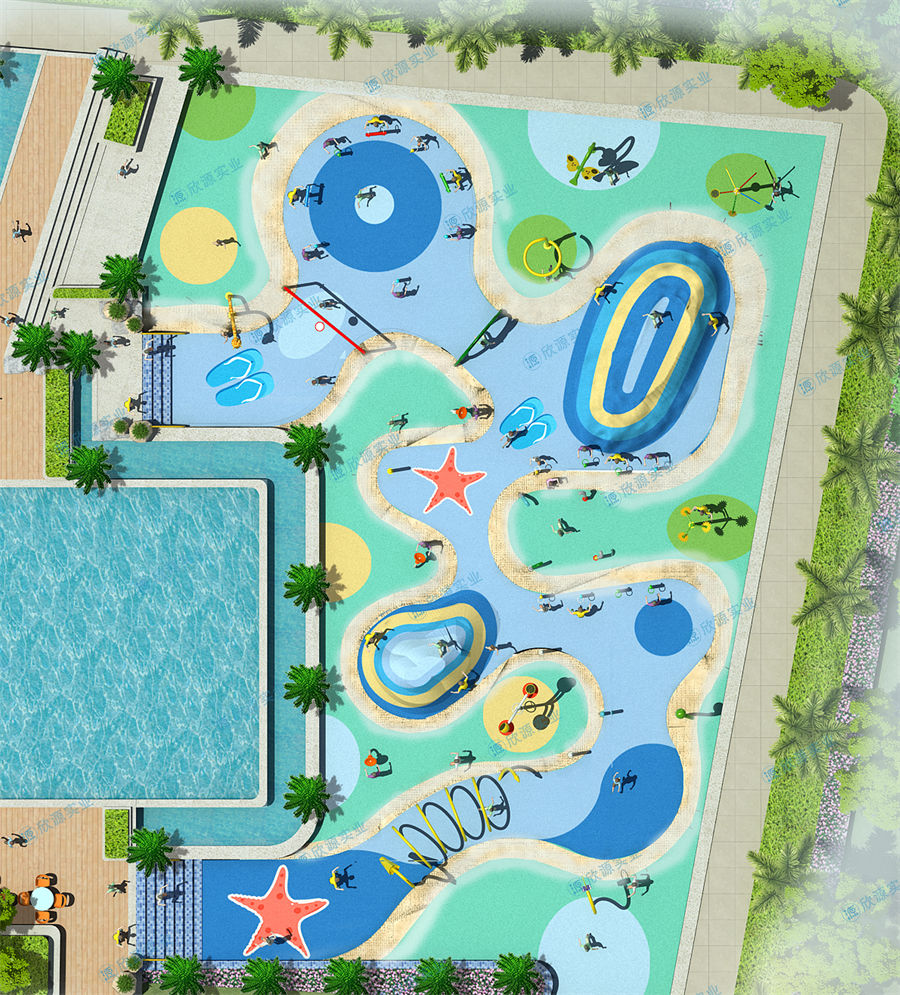 680平方旱噴水上樂園整體規劃方案