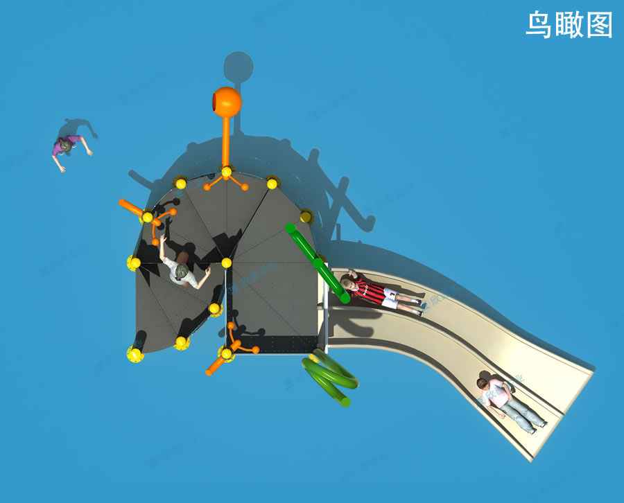 小型水上樂園組合滑梯