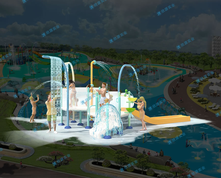 創意水上組合滑梯制作廠家