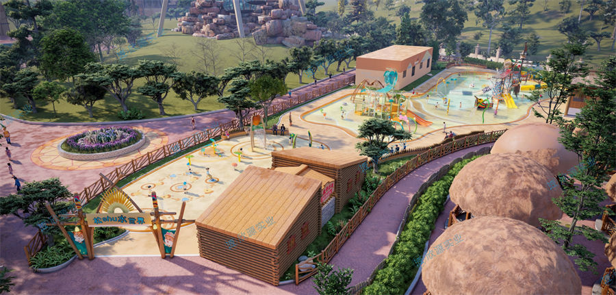 2250平方旱噴水上樂園整體規(guī)劃方案