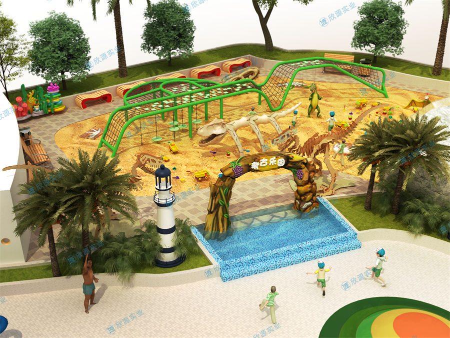 3000平方旱噴水上樂園整體規(guī)劃方案