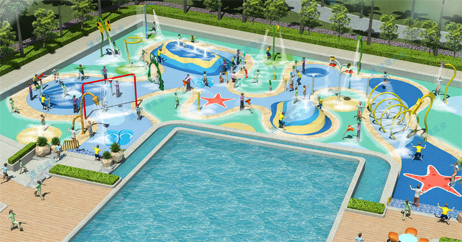 680平方旱噴水上樂園整體規劃方案