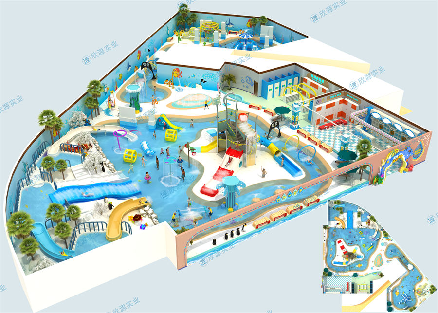 1800平方室內(nèi)水上樂園