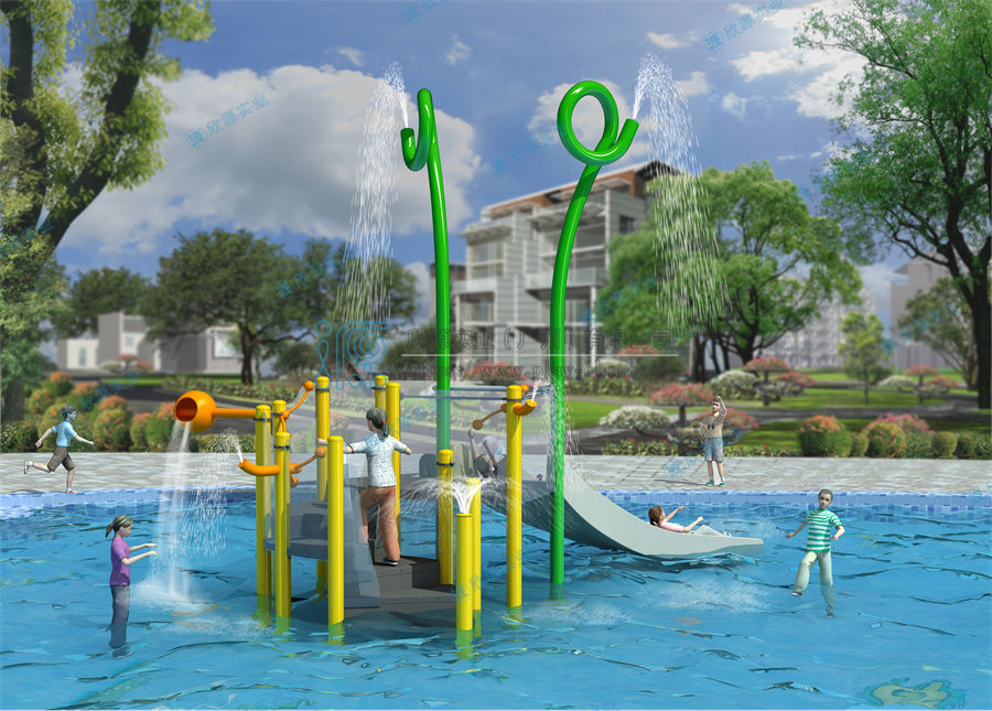 簡易版水上組合滑梯