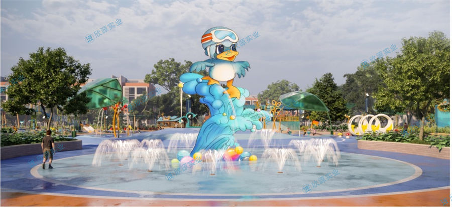 6000平方旱噴水上樂(lè)園整體規(guī)劃方案