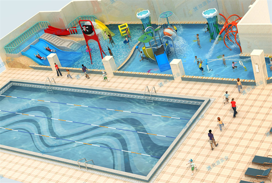 游泳館318平方室內水上樂園