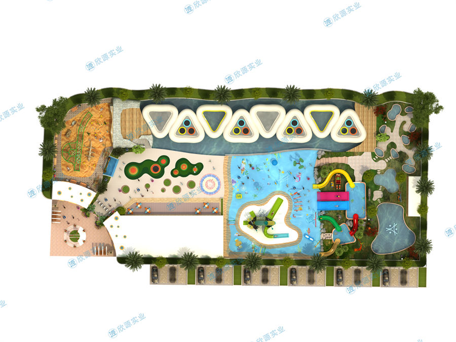 3000平方旱噴水上樂園整體規(guī)劃方案