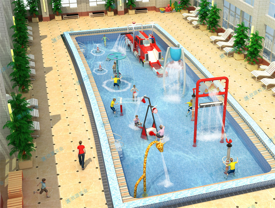 200平方消防主題溫泉水上樂園