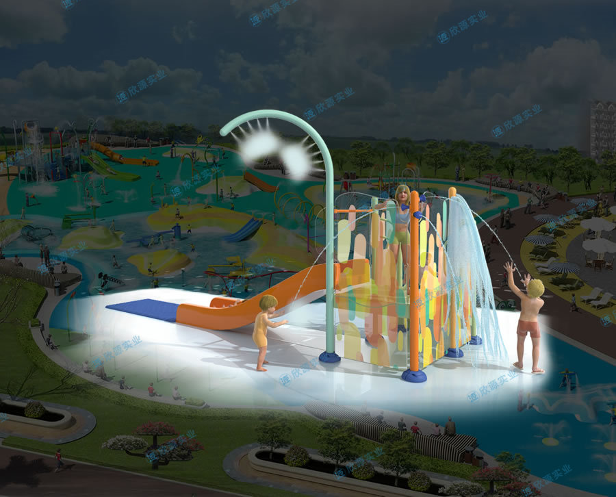 兒童室外組合水上滑梯