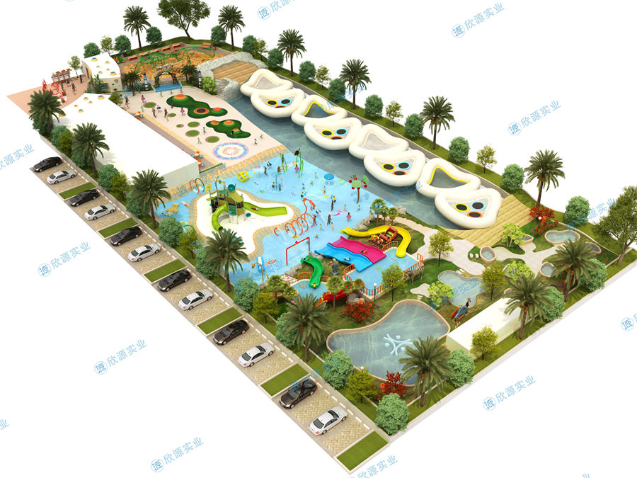 4000平方室外水上樂園整體規(guī)劃方案