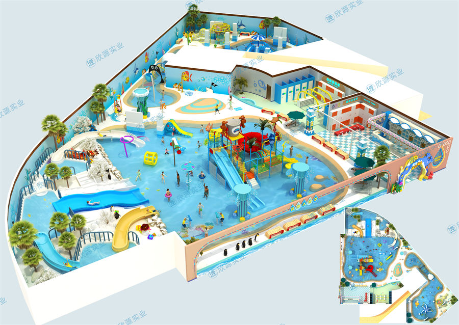 1800平方室內(nèi)水上樂園