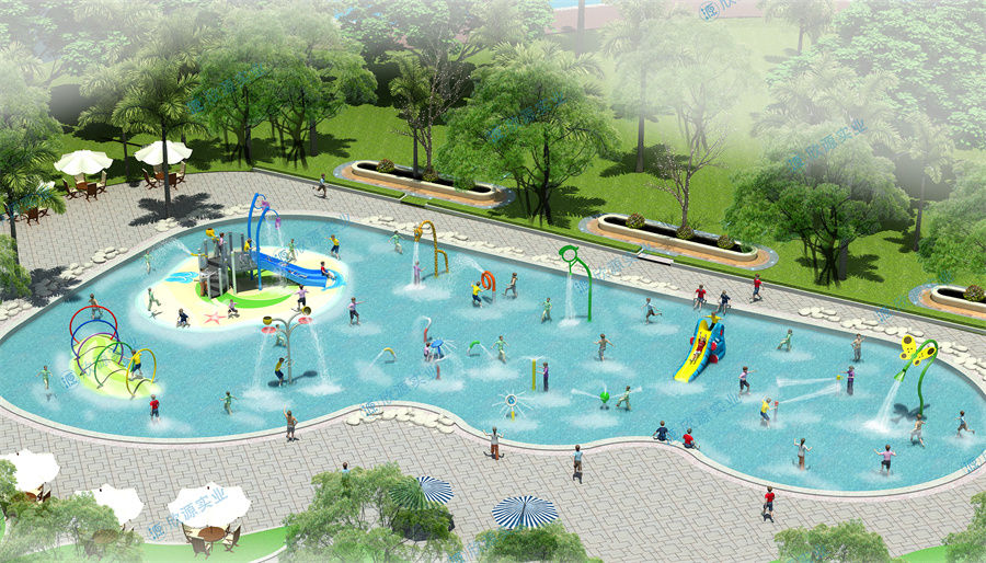 671平方室外水上樂園整體規劃方案