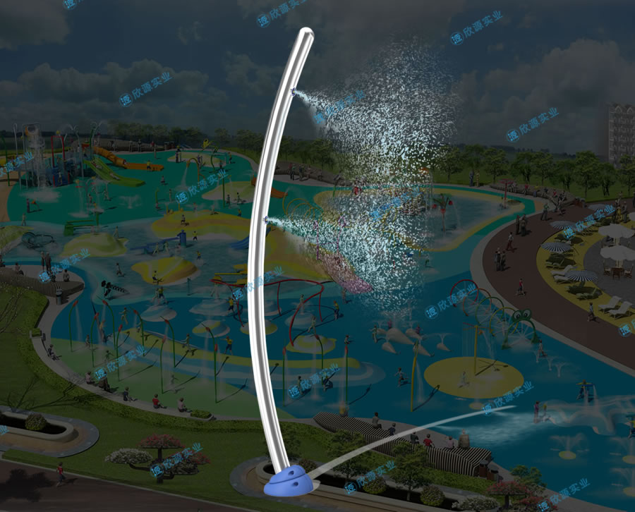 噴霧彎管戲水小品設備