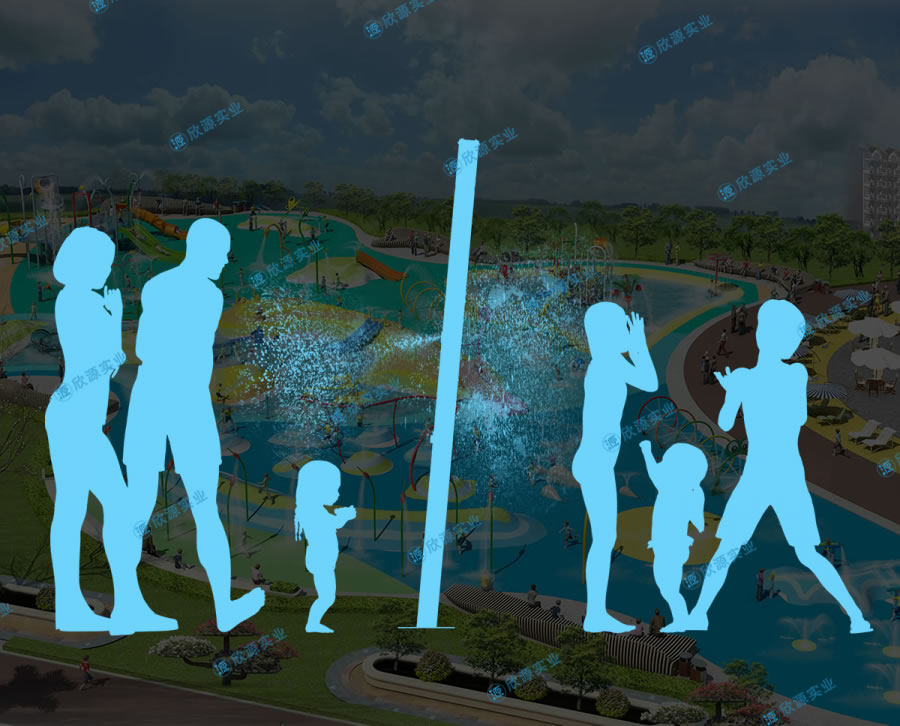 噴霧立柱戲水設備