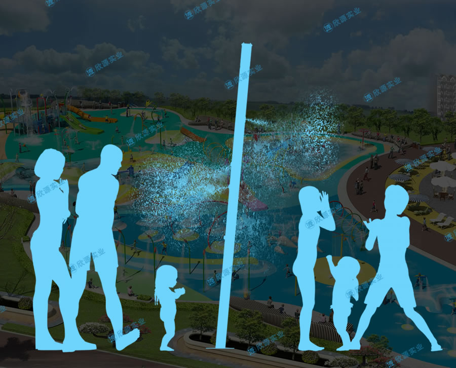 噴霧立柱戲水設備