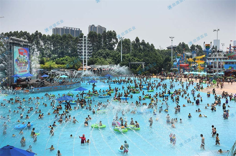 水上樂園雙池人工造浪設備