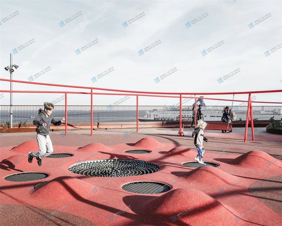 兒童游樂設備地面圓形彈跳埋地蹦床 兒童游樂設備地面圓形彈跳埋地蹦床